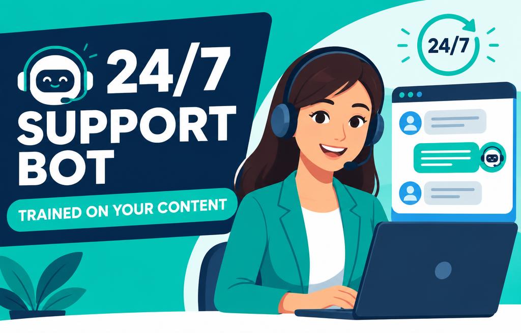 Customer service bot trained on your own content