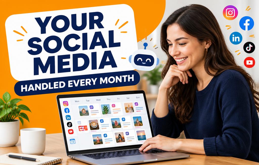 Social media manager for your monthly plan